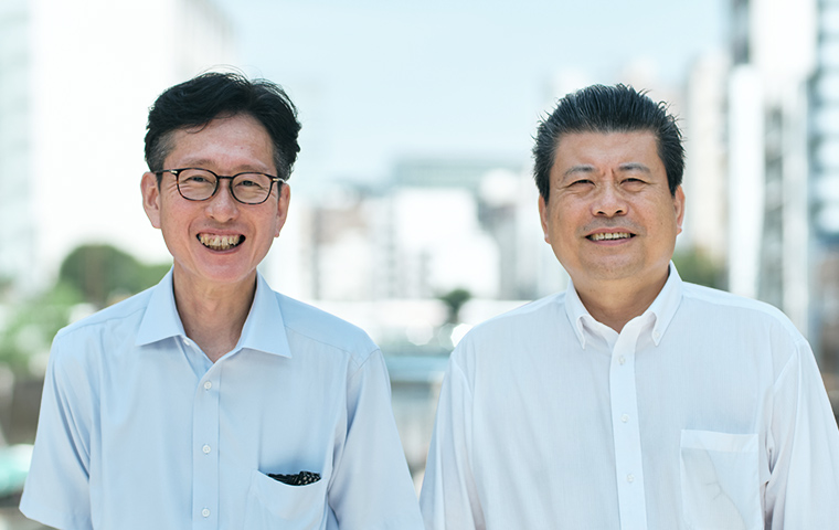 営業部長　阿部 賢一×中国事業所長　鐘 文明