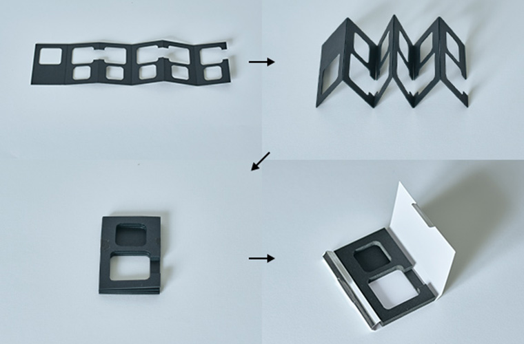 紙だけで閉じる。常識を覆した構造